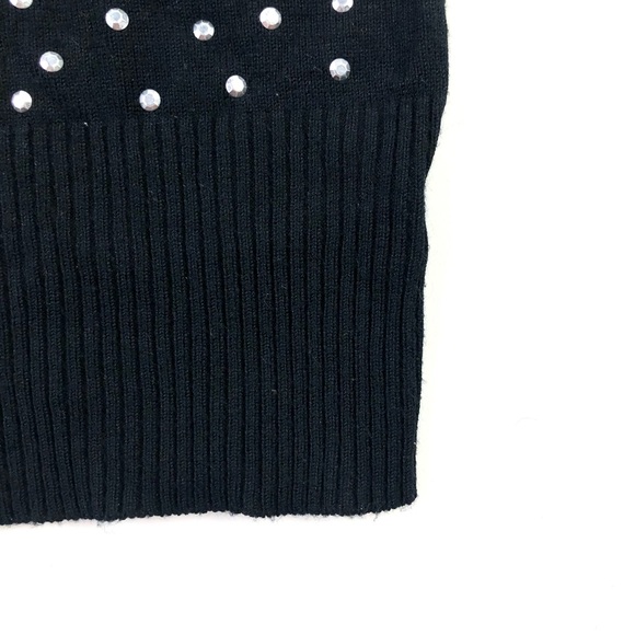 Bebe 2B Stud Front Scoop Neck Tunic Sweater - Picture 7 of 9